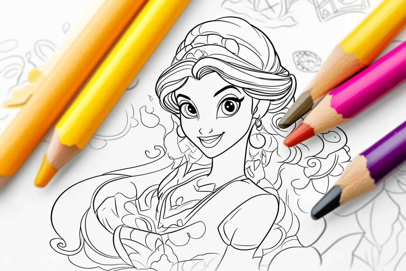 Free Printable PDF Aladdin Coloring Pages