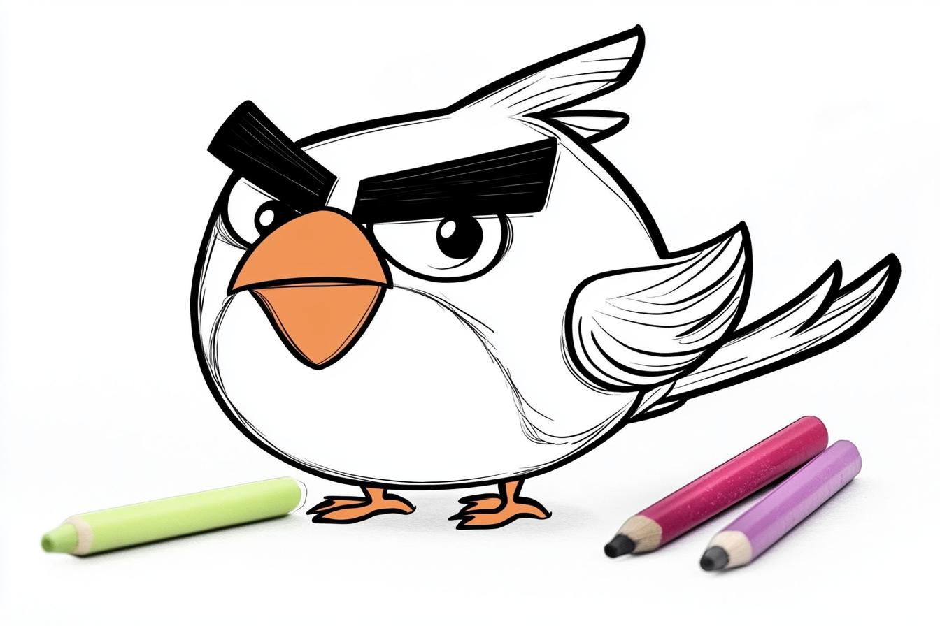 Free Printable PDF Angry Birds Coloring Pages