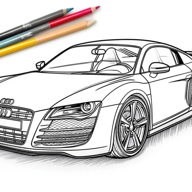 Audi Coloring Pages : Color Your Dream Car