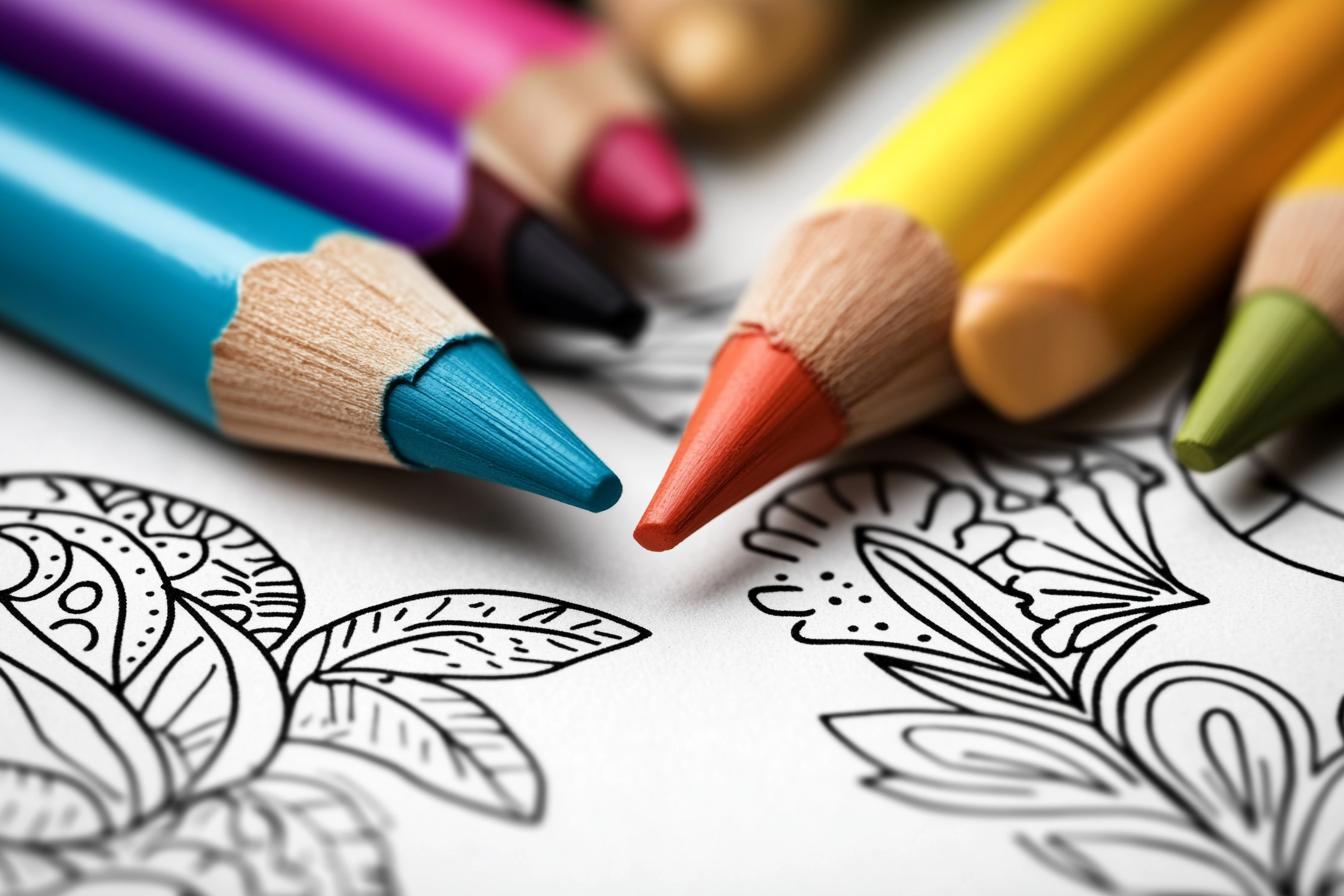 Free Printable PDF August Coloring Pages