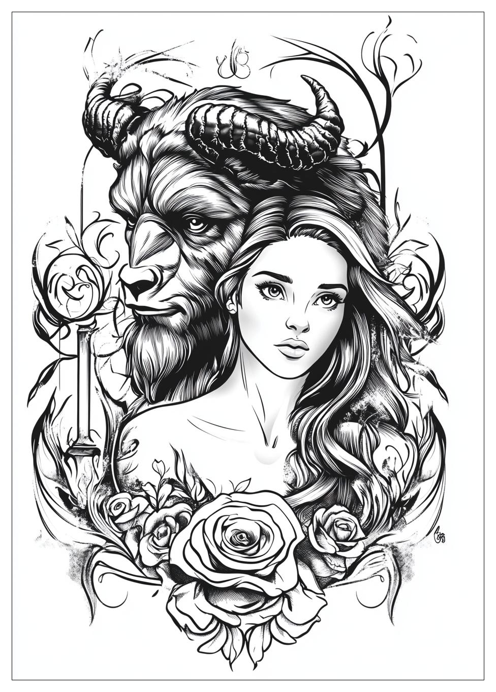 beauty_and_the_beast_coloring_pages_7