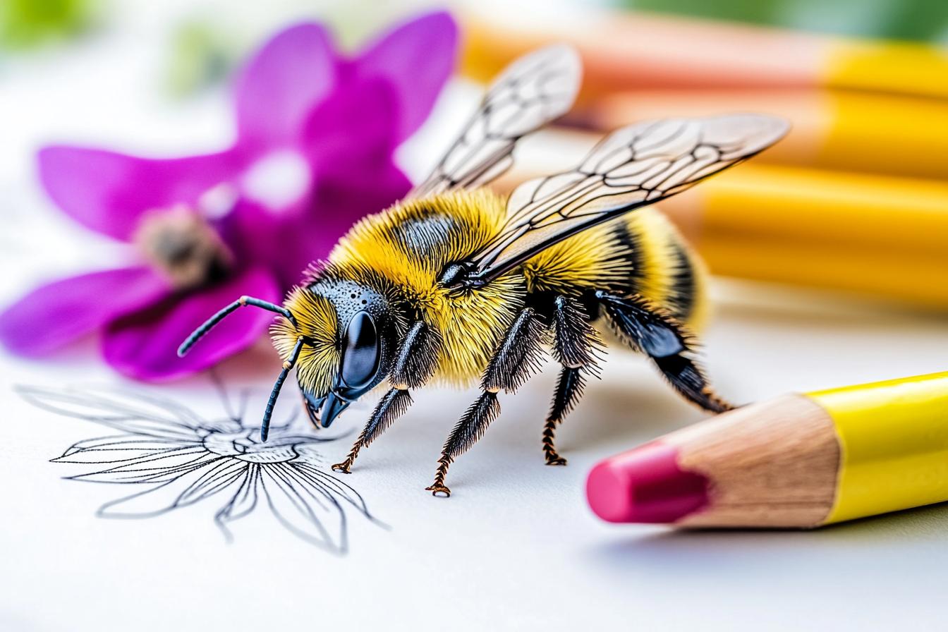 Free Printable PDF Bee Coloring Pages