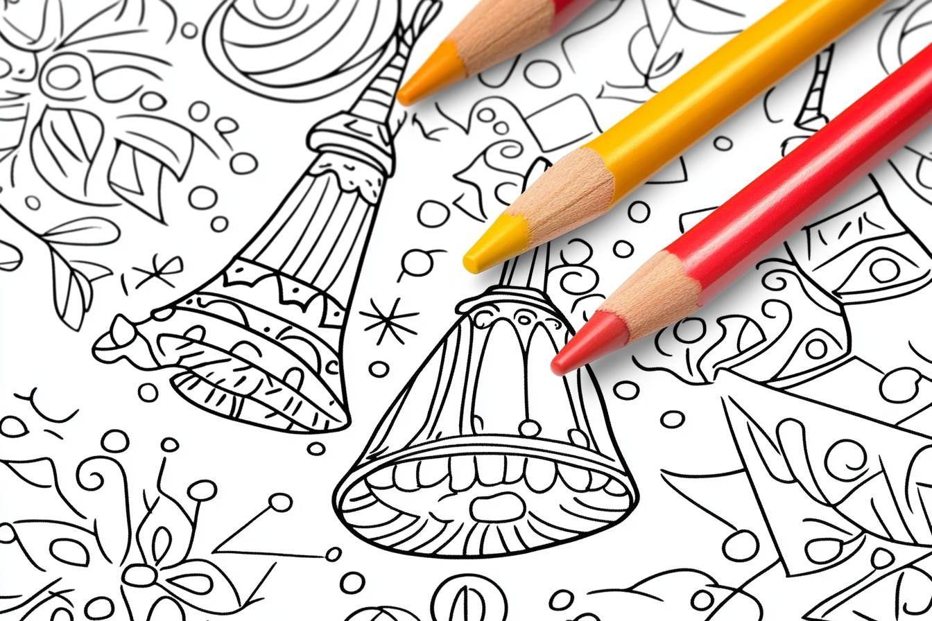 Free Printable PDF Bell Coloring Pages