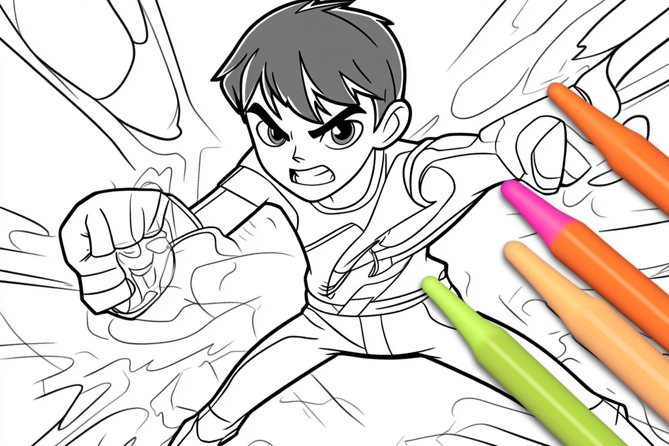 Free Printable PDF Ben 10 Coloring Pages