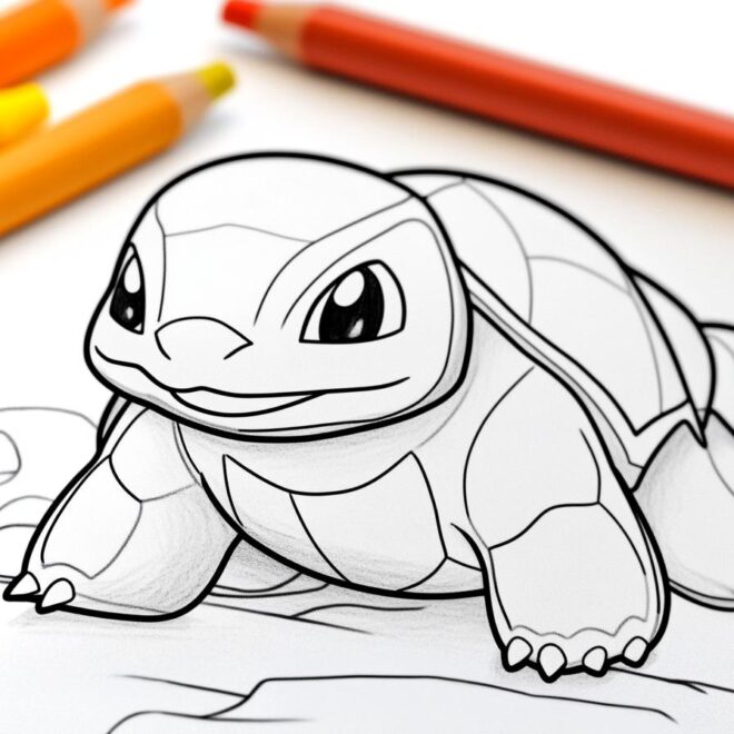 Blastoise Coloring Pages : Coloring Fun for Pokemon Fans