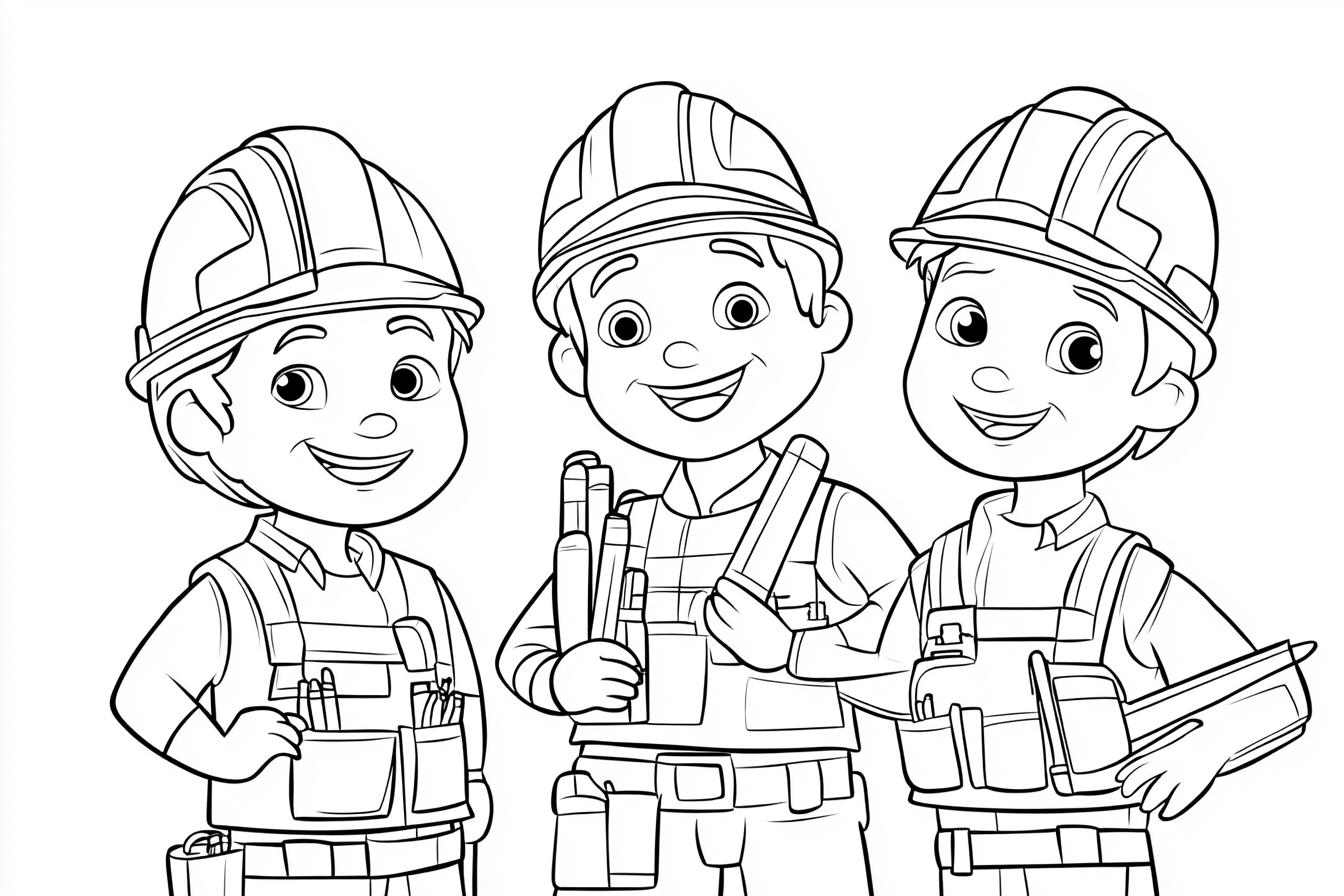 Free Printable PDF Bob The Builder Coloring Pages