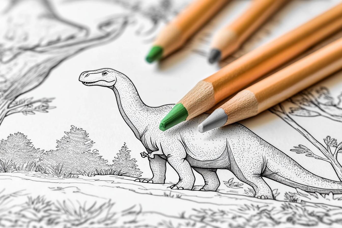 Free Printable PDF Brachiosaurus Coloring Pages