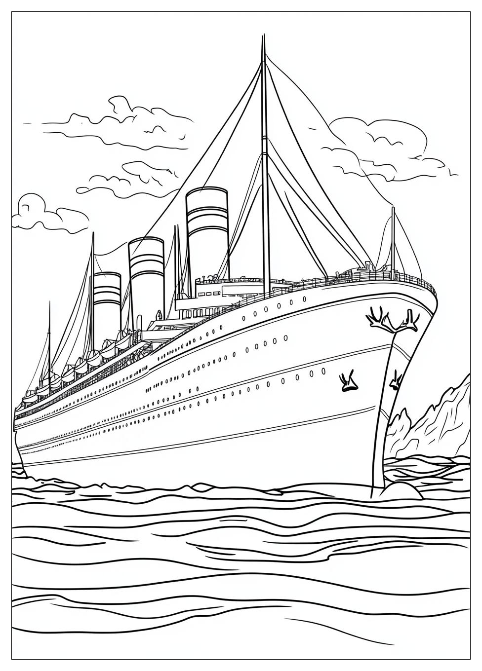 Britannic Coloring Pages : Color the RMS Titanic and Learn History ...