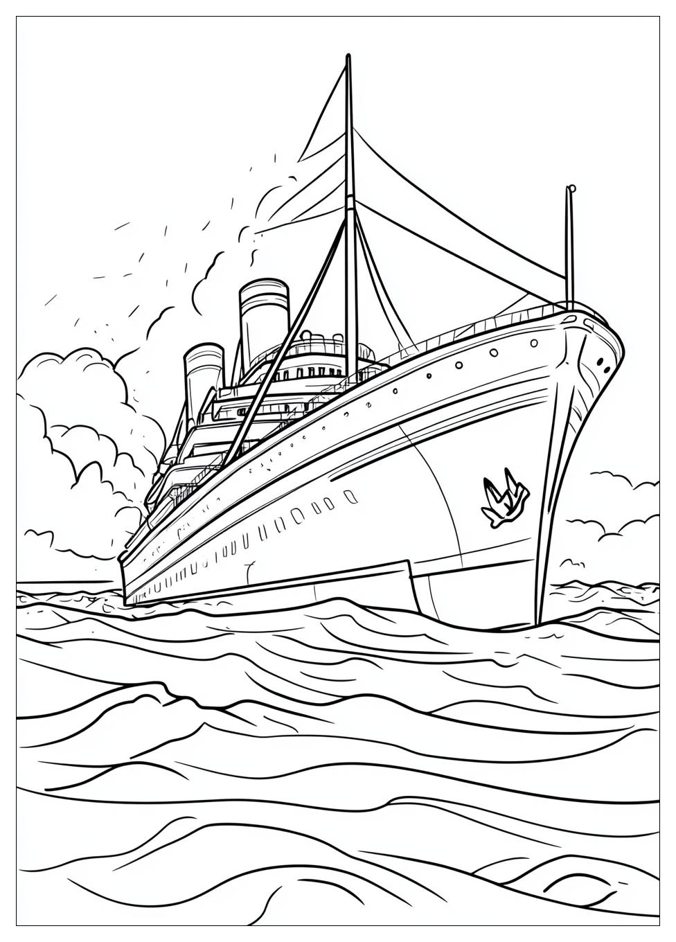 Britannic Coloring Pages : Color the RMS Titanic and Learn History ...