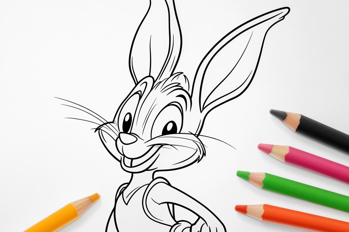 Free Printable PDF Bugs Bunny Coloring Pages