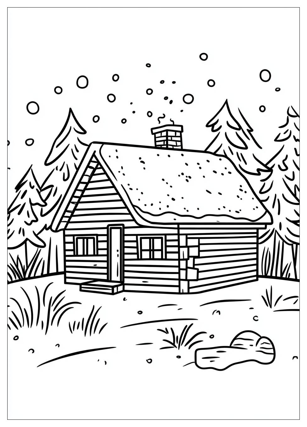 cabin_coloring_pages_1