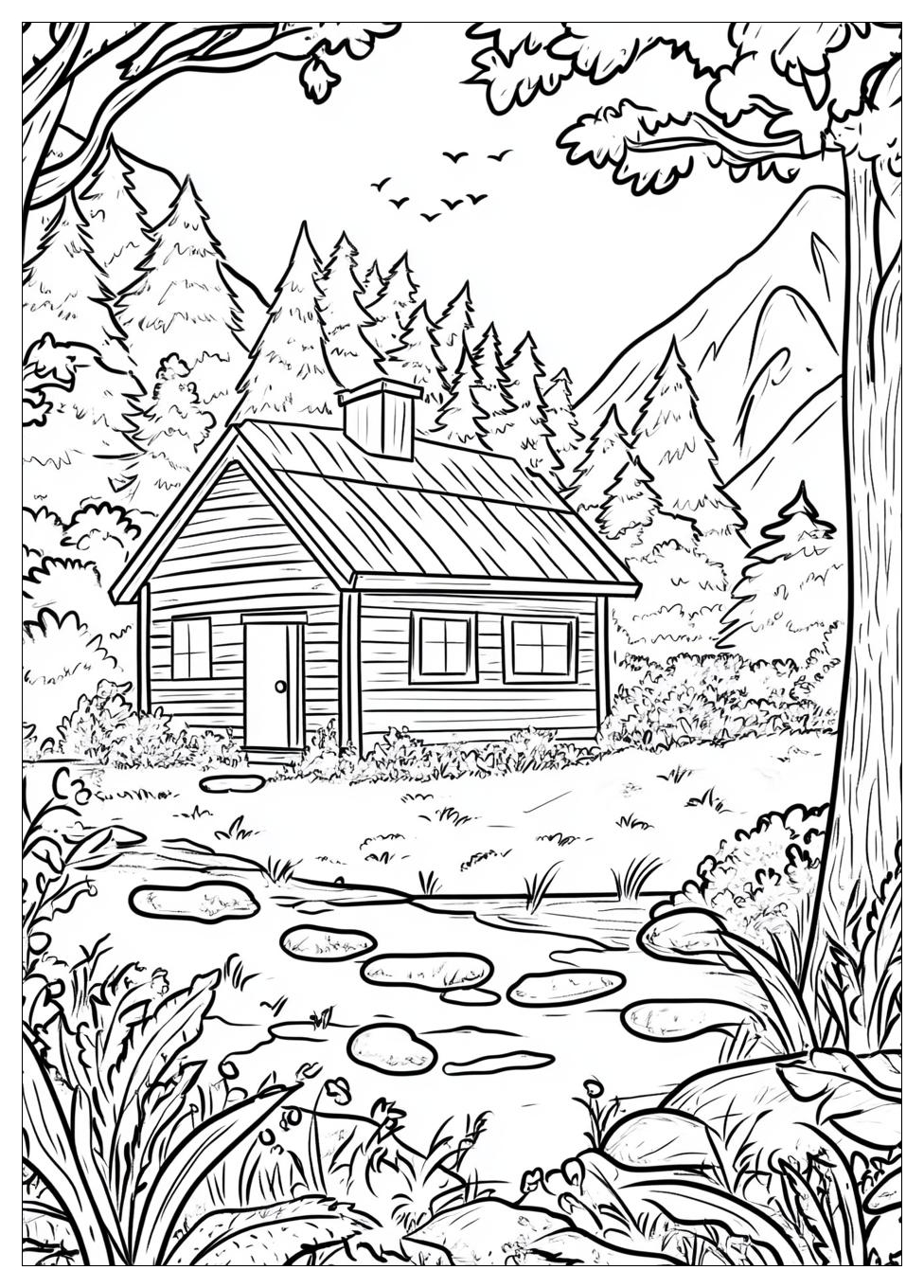 cabin_coloring_pages_9