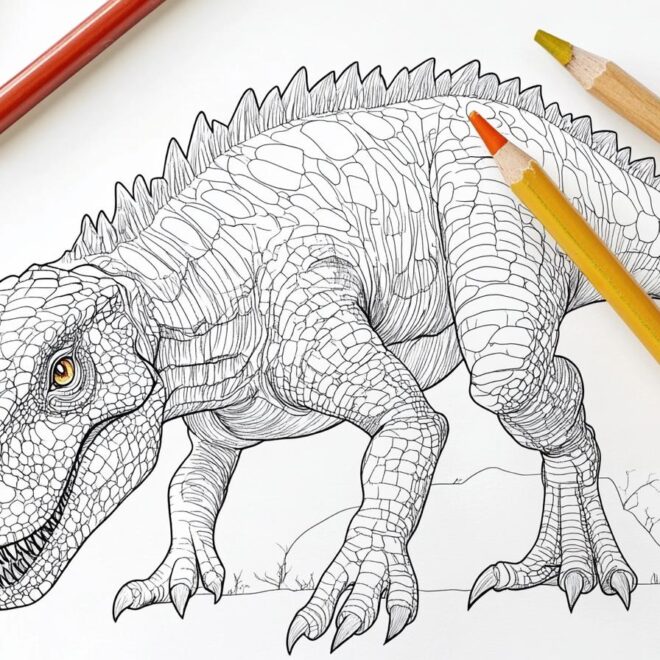 Carnotaurus Coloring Pages : Roar into Creative Fun