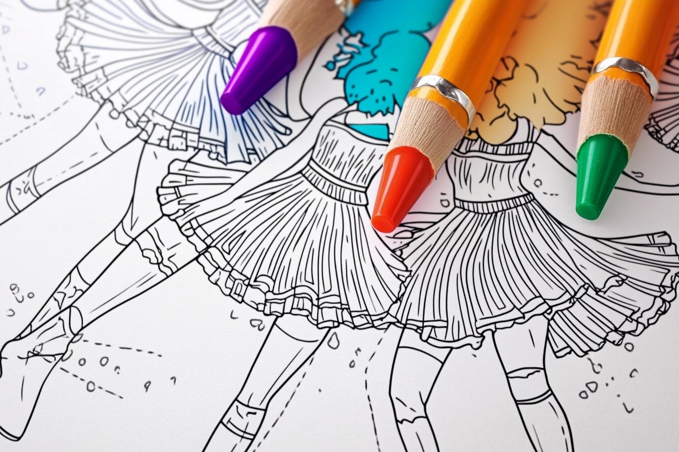 Free Printable PDF Cheerleader Coloring Pages