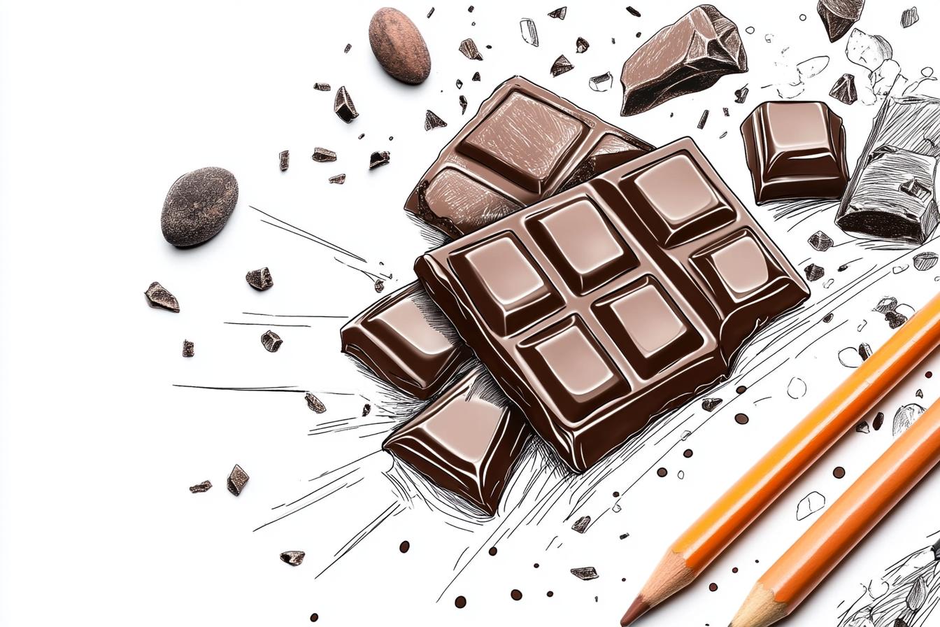 Free Printable PDF Chocolate Coloring Pages