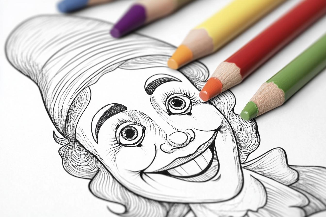 Free Printable PDF Circus Clown Coloring Pages