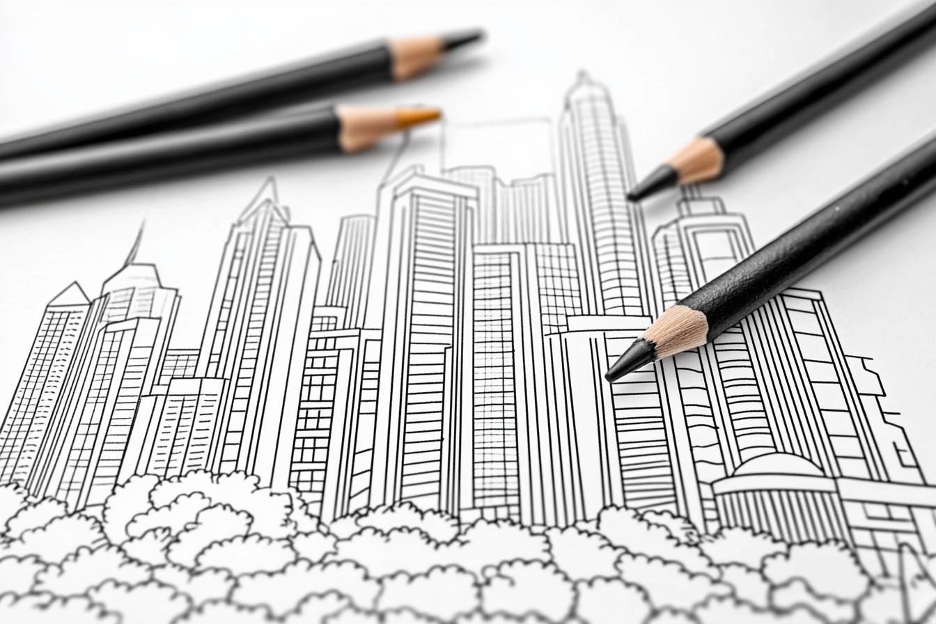 Free Printable PDF City Coloring Pages