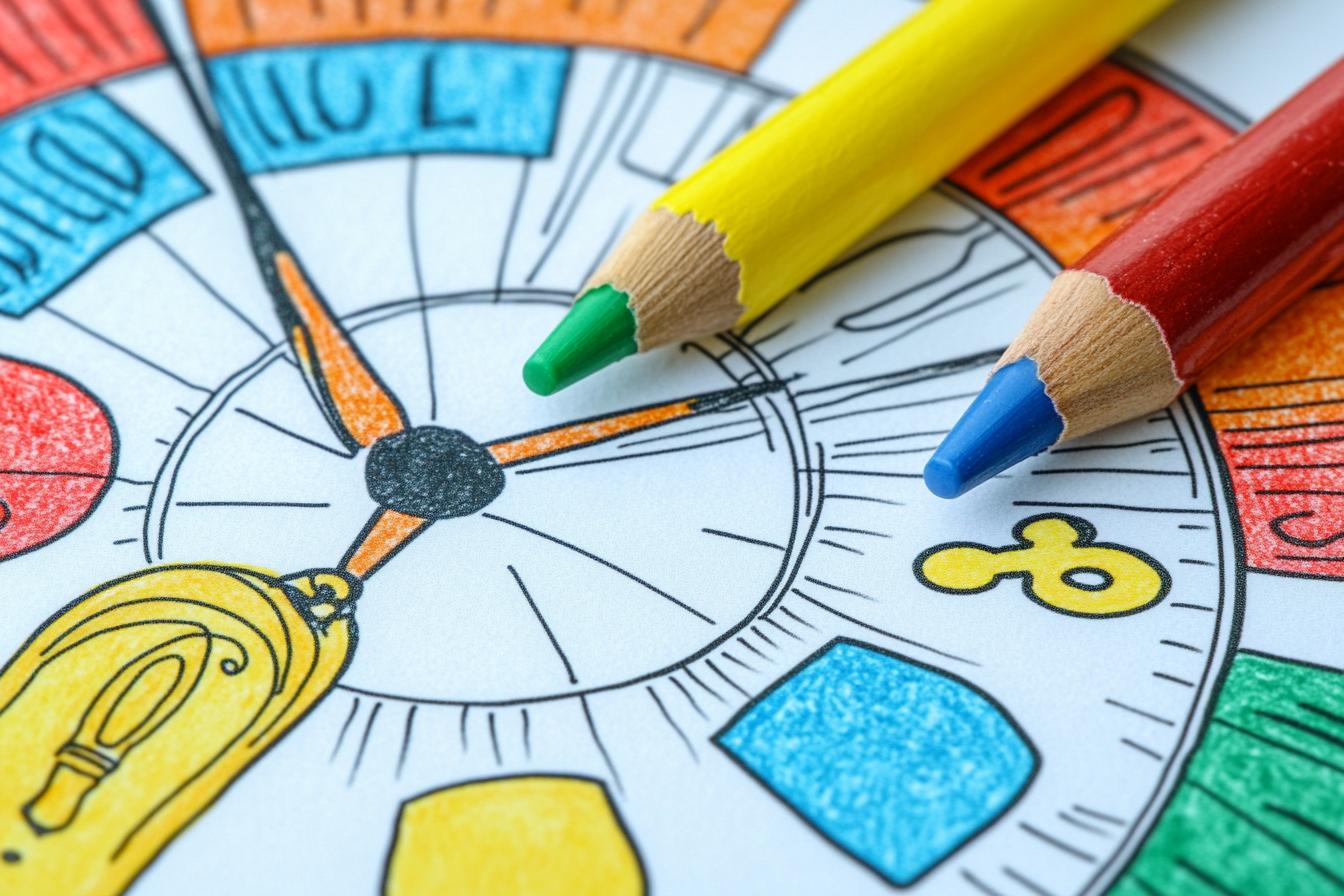 Free Printable PDF Clock Coloring Pages