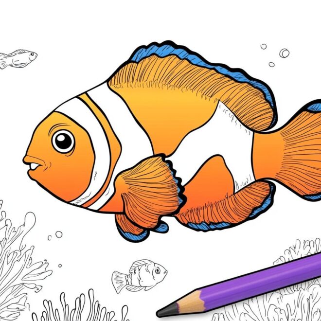 Clownfish Coloring Pages : Fun Ocean Life Activities for Kids