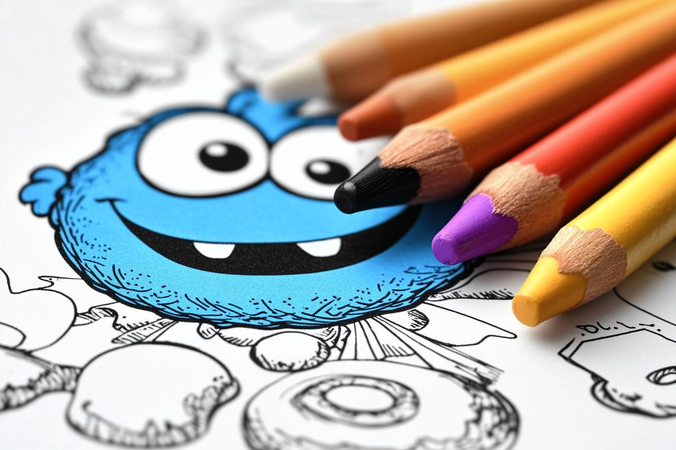 Free Printable PDF Cookie Monster Coloring Pages