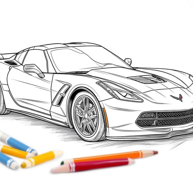 Corvette Coloring Pages : Color Your Dream Car