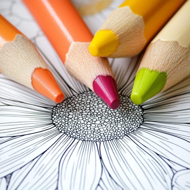 Daisy Coloring Pages : Coloring Fun with Daisies