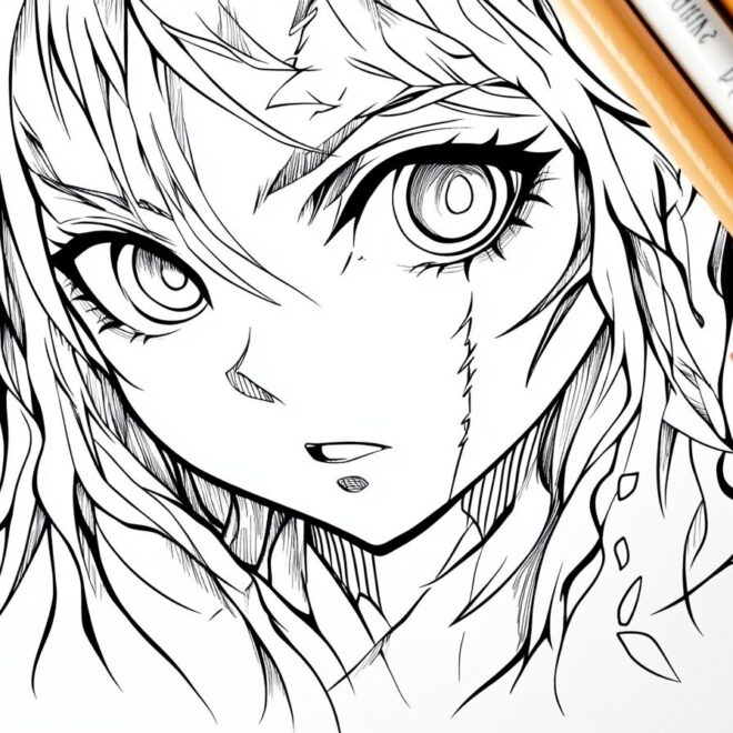 Demon Slayer Coloring Pages : Unleash Your Inner Artist