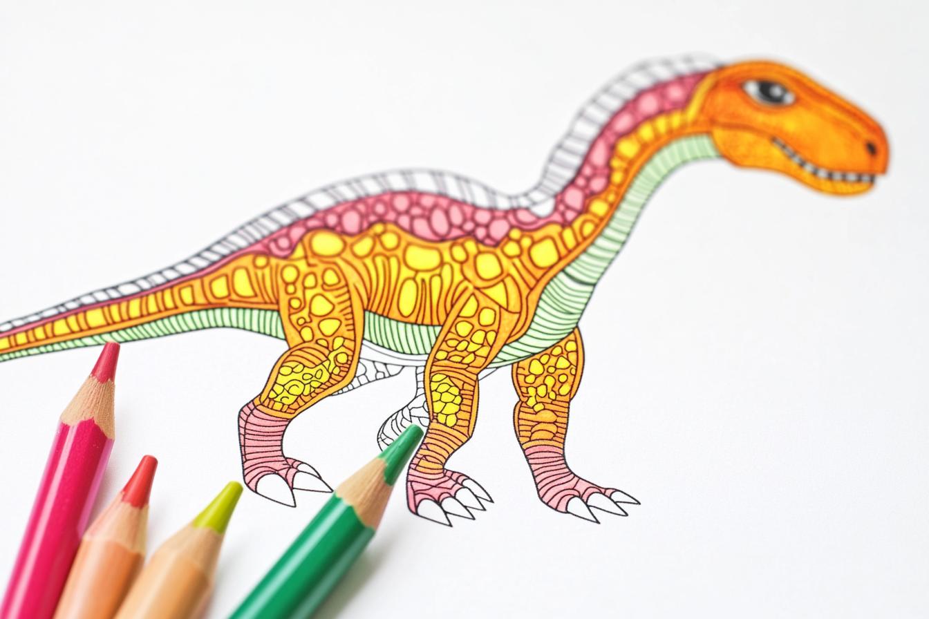 Free Printable PDF Dinosaur Coloring Pages