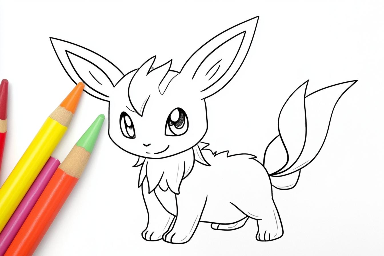 Free Printable PDF Espeon Coloring Pages