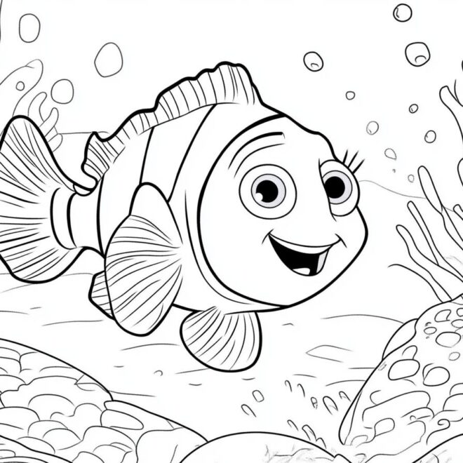 Finding Nemo Coloring Pages : Dive into Fun with Free Printables