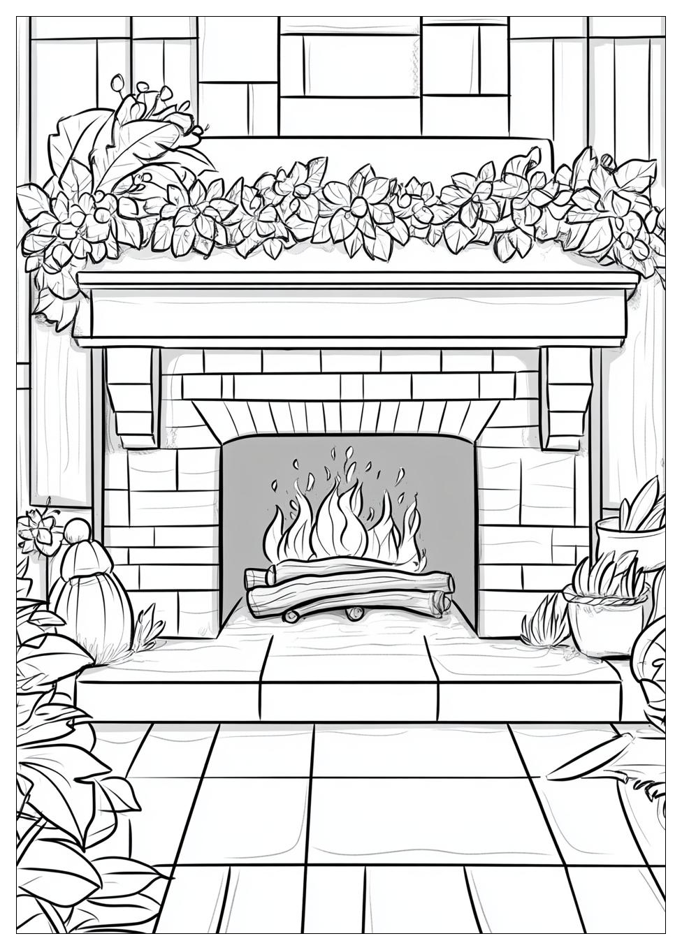 fireplace_coloring_pages_1