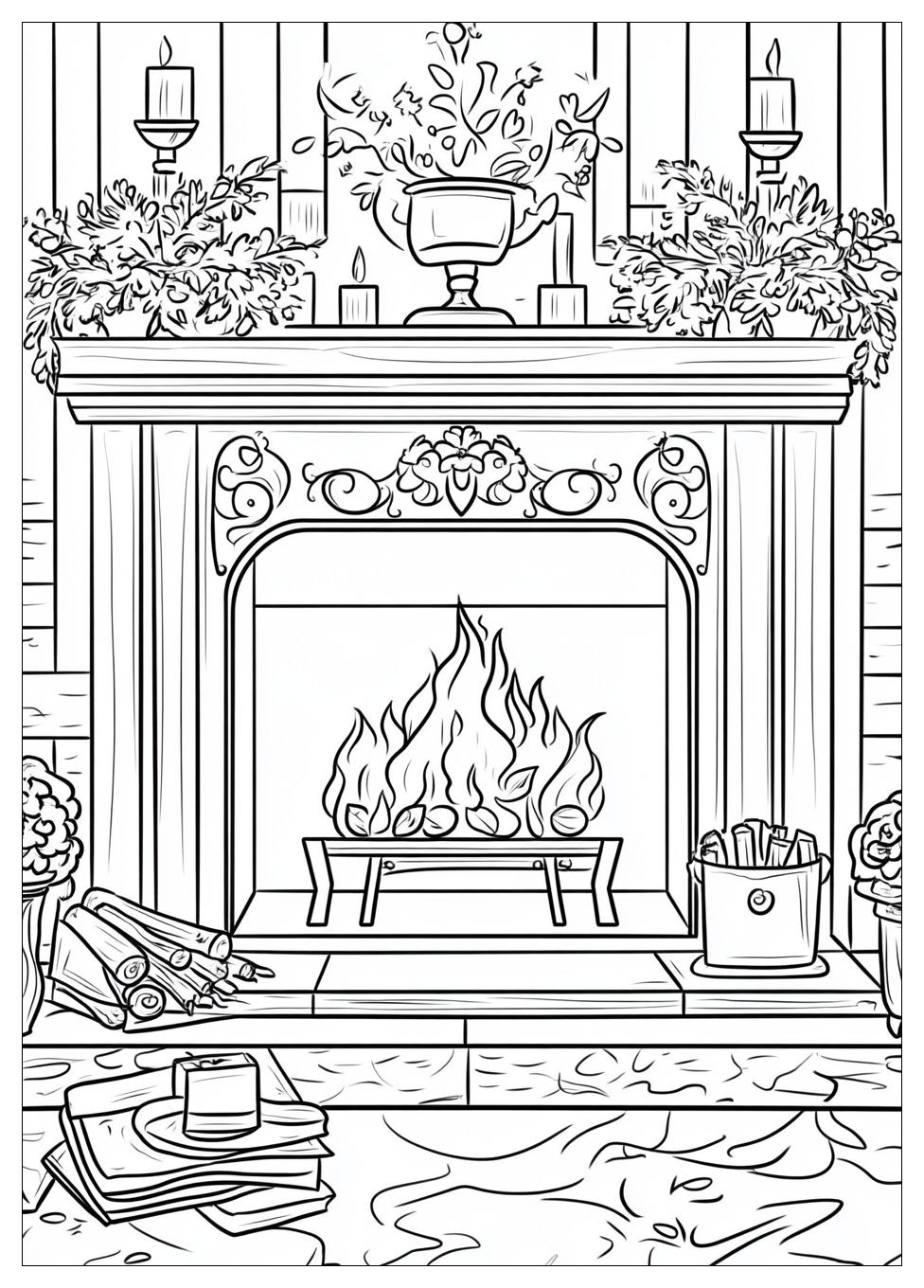 fireplace_coloring_pages_13