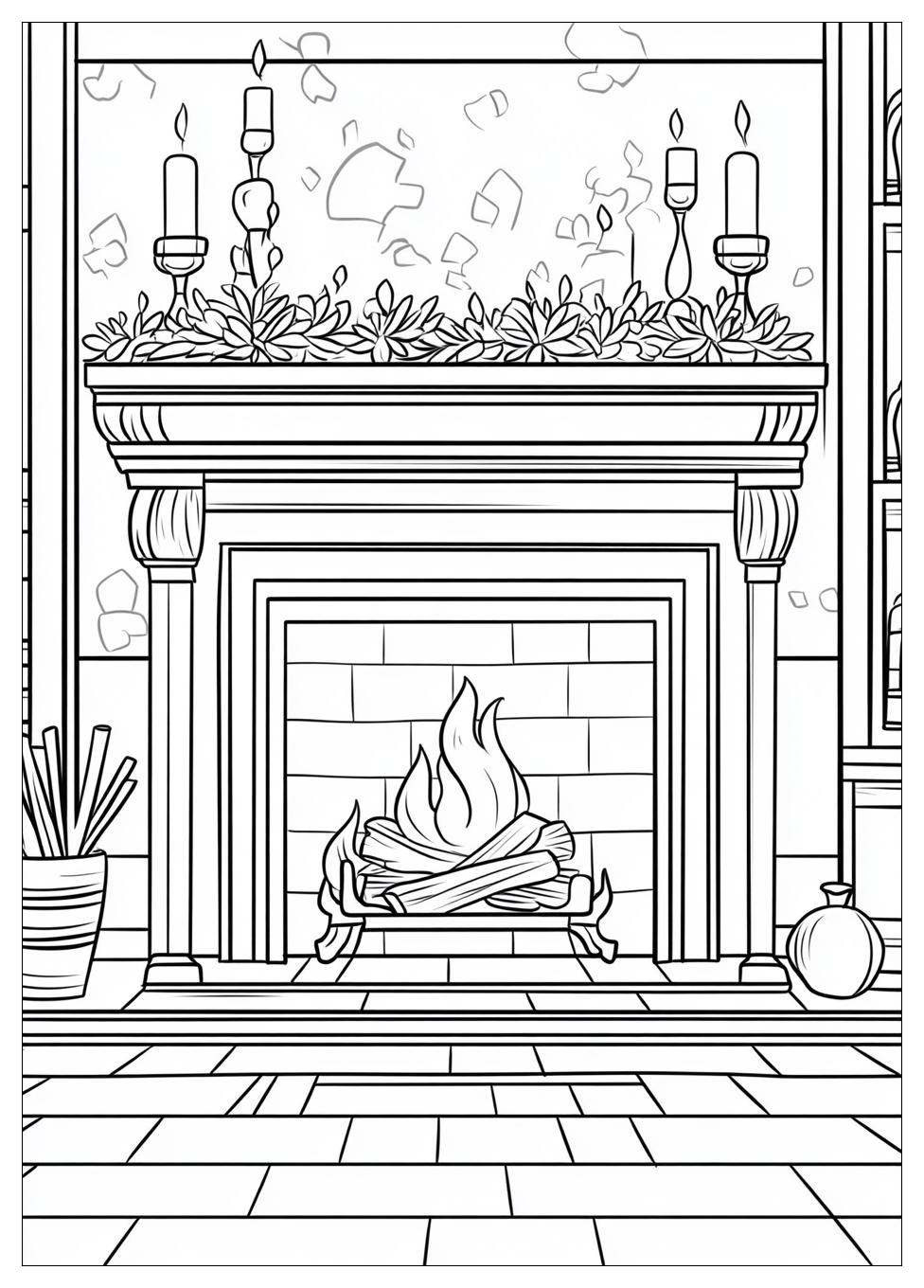 fireplace_coloring_pages_3