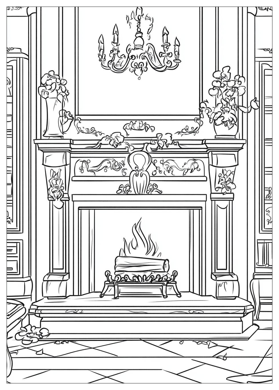 fireplace_coloring_pages_8