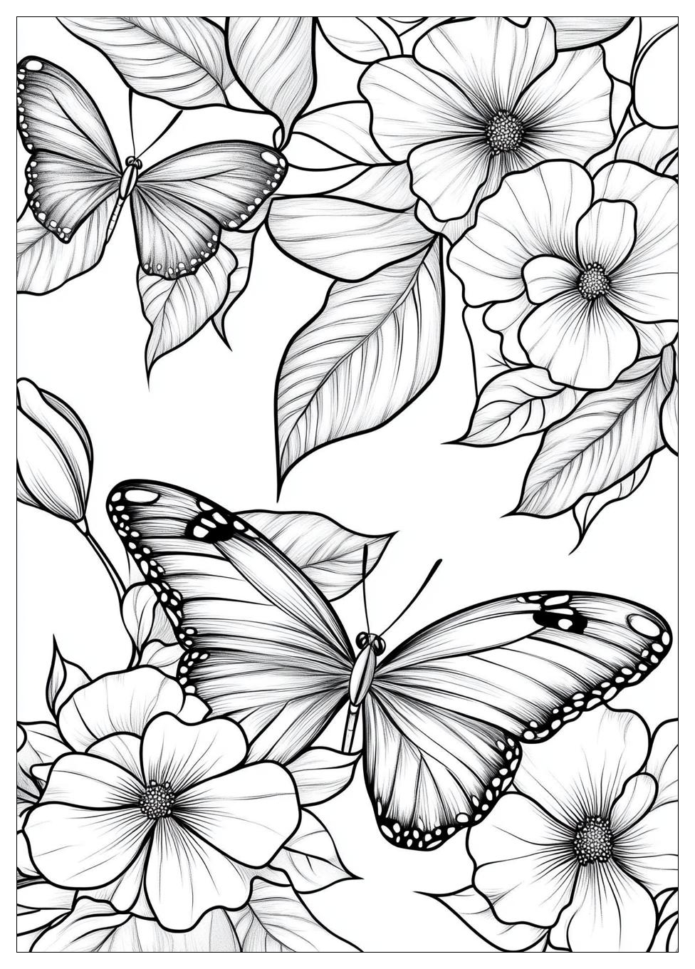 flower_butterfly_coloring_pages_23