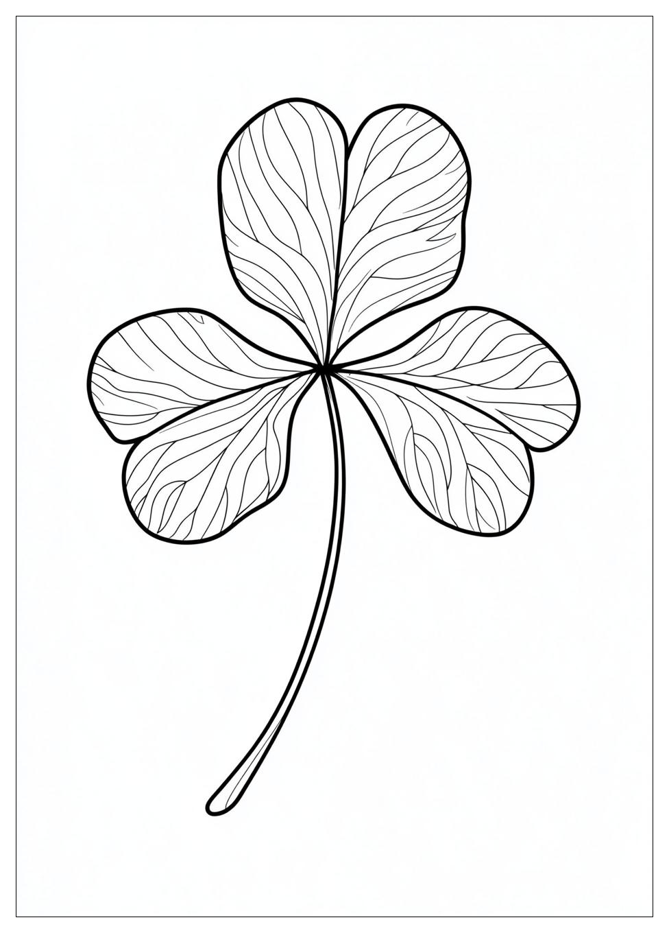 four_leaf_clover_coloring_pages_1