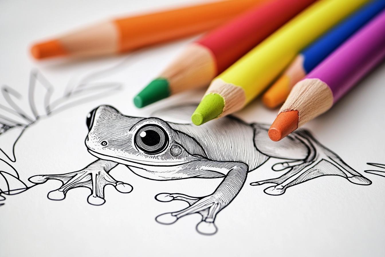 Free Printable PDF Frog Coloring Pages