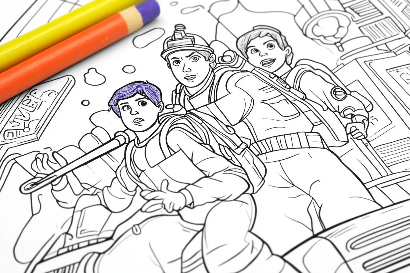 Free Printable PDF Ghostbusters Coloring Pages