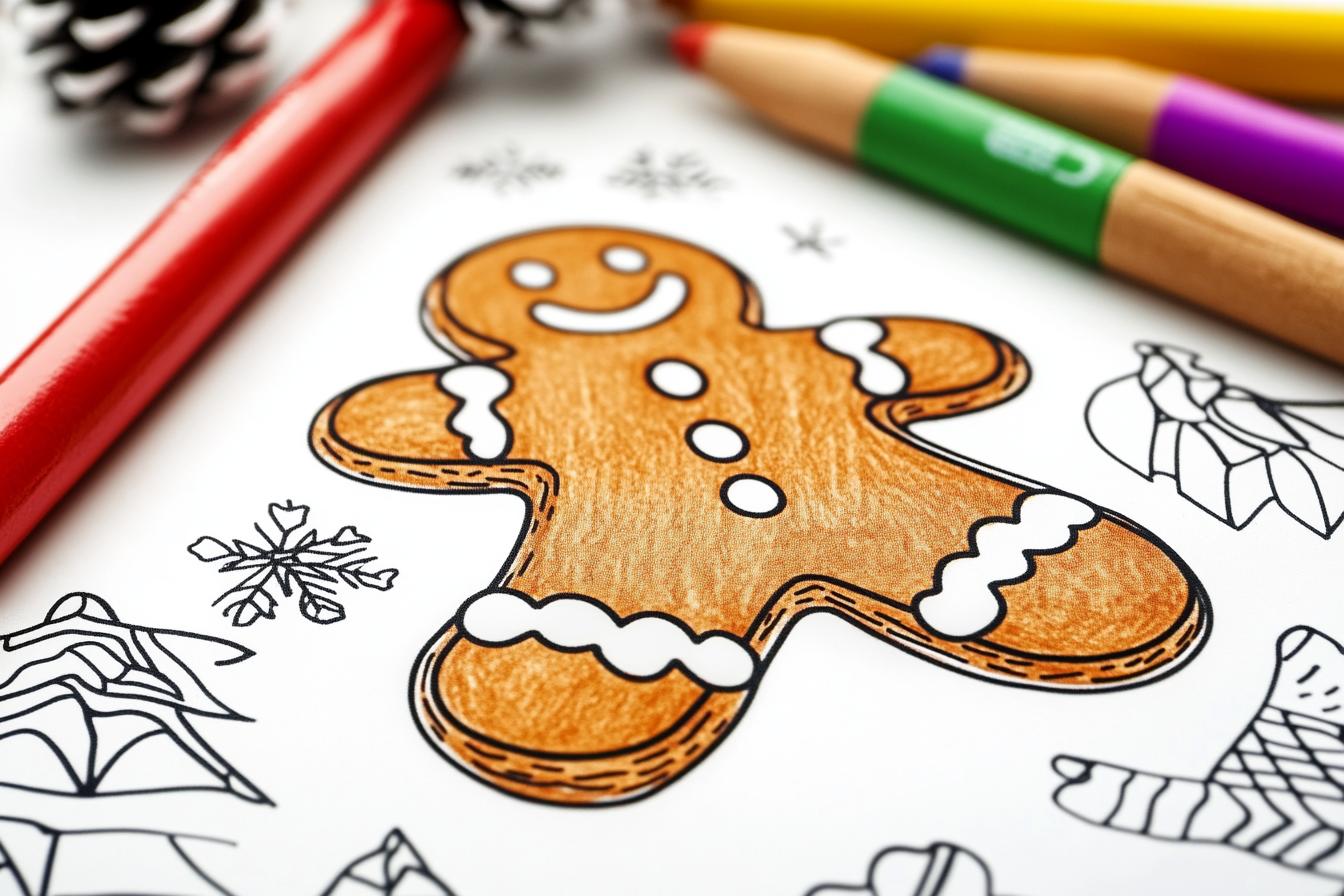 Free Printable PDF Gingerbread Man Coloring Pages