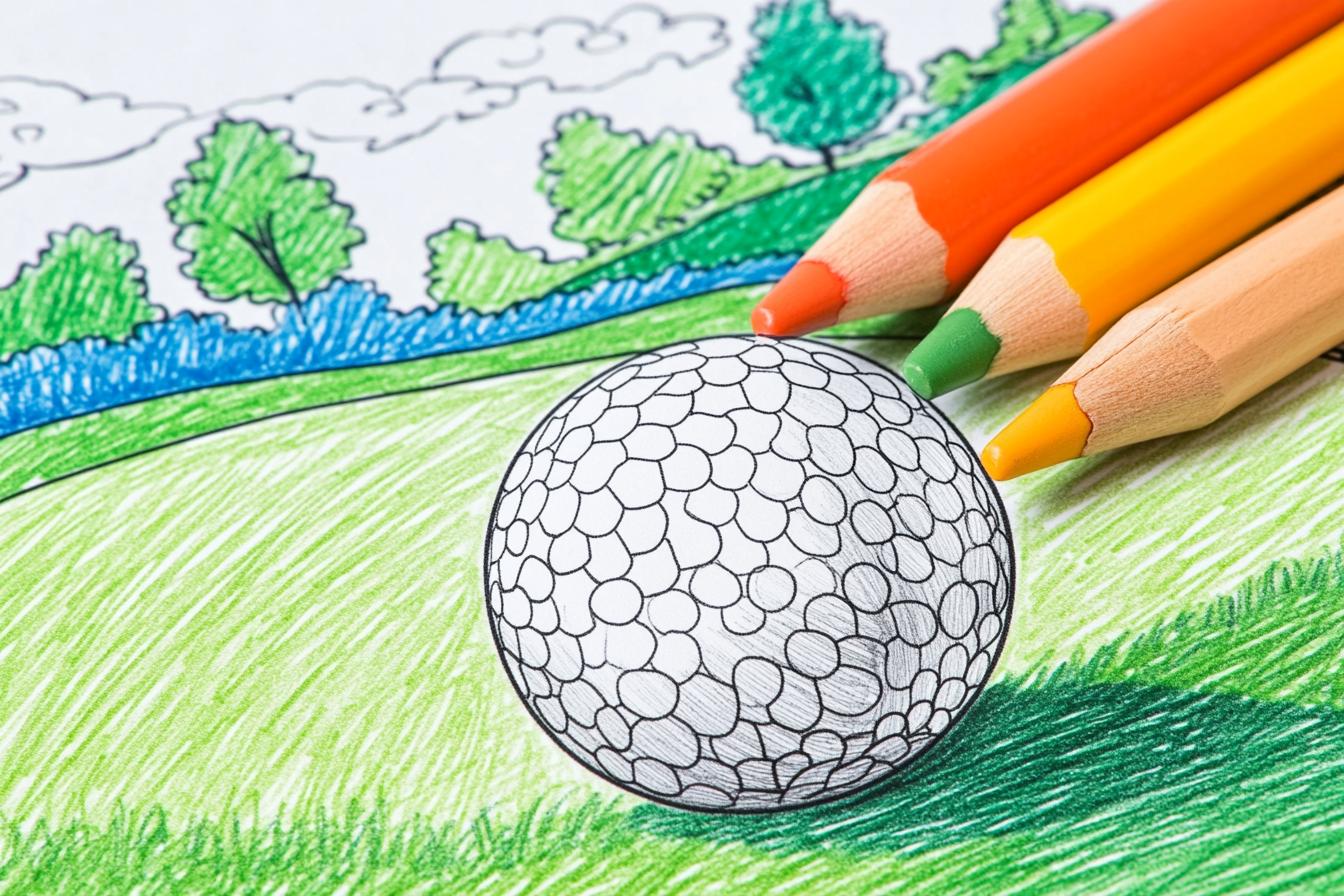 Free Printable PDF Golf Coloring Pages