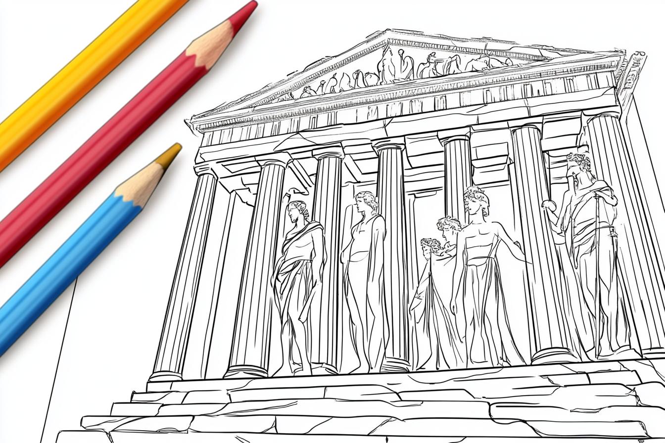 Free Printable PDF Greek Mythology Coloring Pages