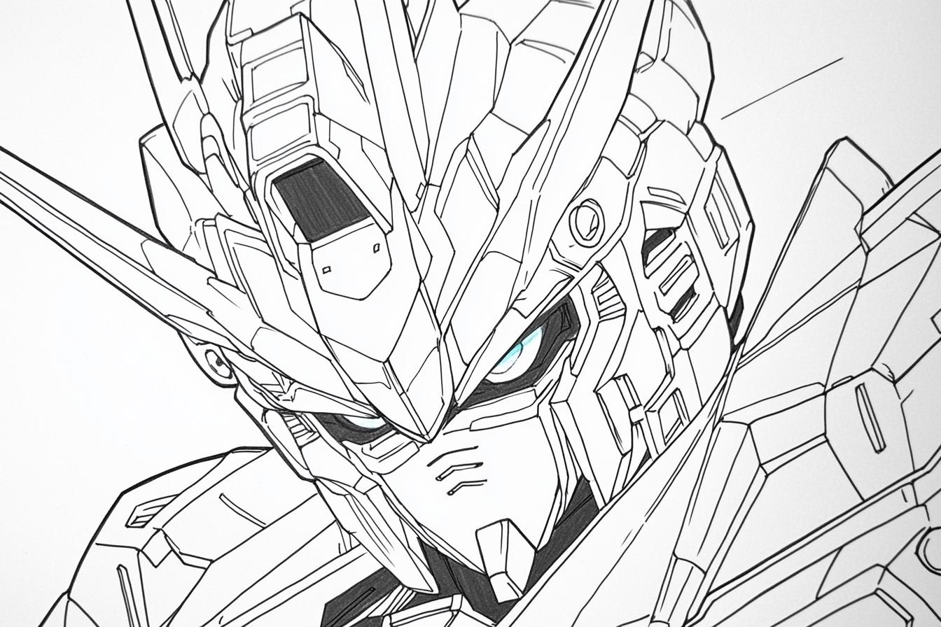 Free Printable PDF Gundam Coloring Pages