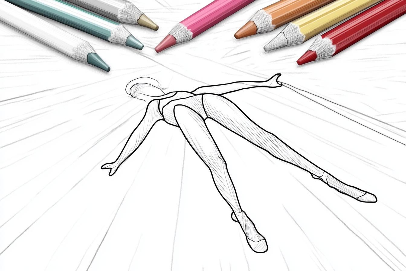 Free Printable PDF Gymnastics Coloring Pages