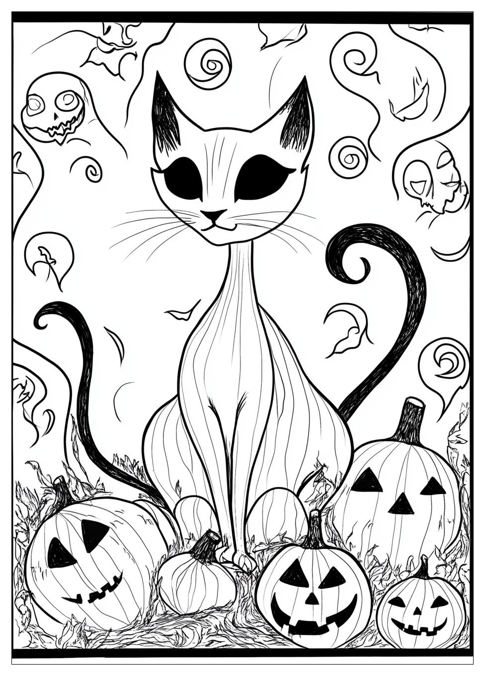 halloween_cat_coloring_pages_3