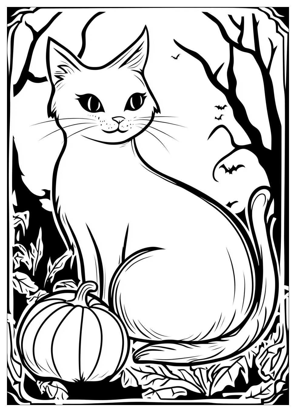 halloween_cat_coloring_pages_5