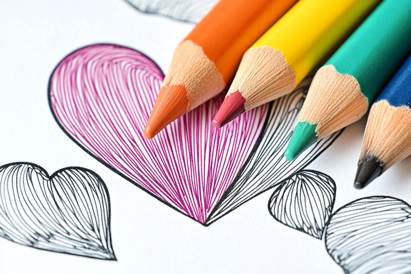 Free Printable PDF Heart Coloring Pages