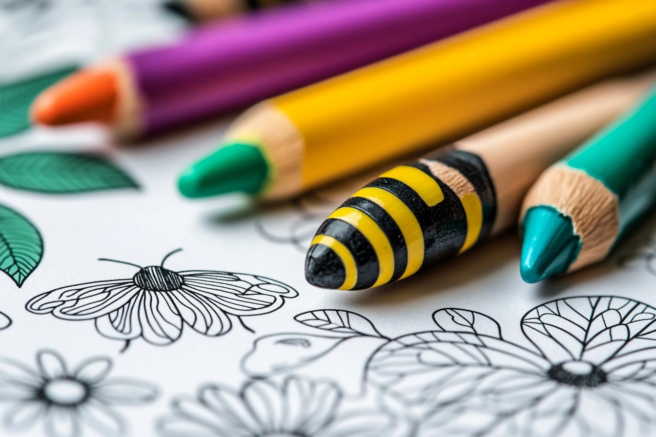 Free Printable PDF Honey Bee Coloring Pages