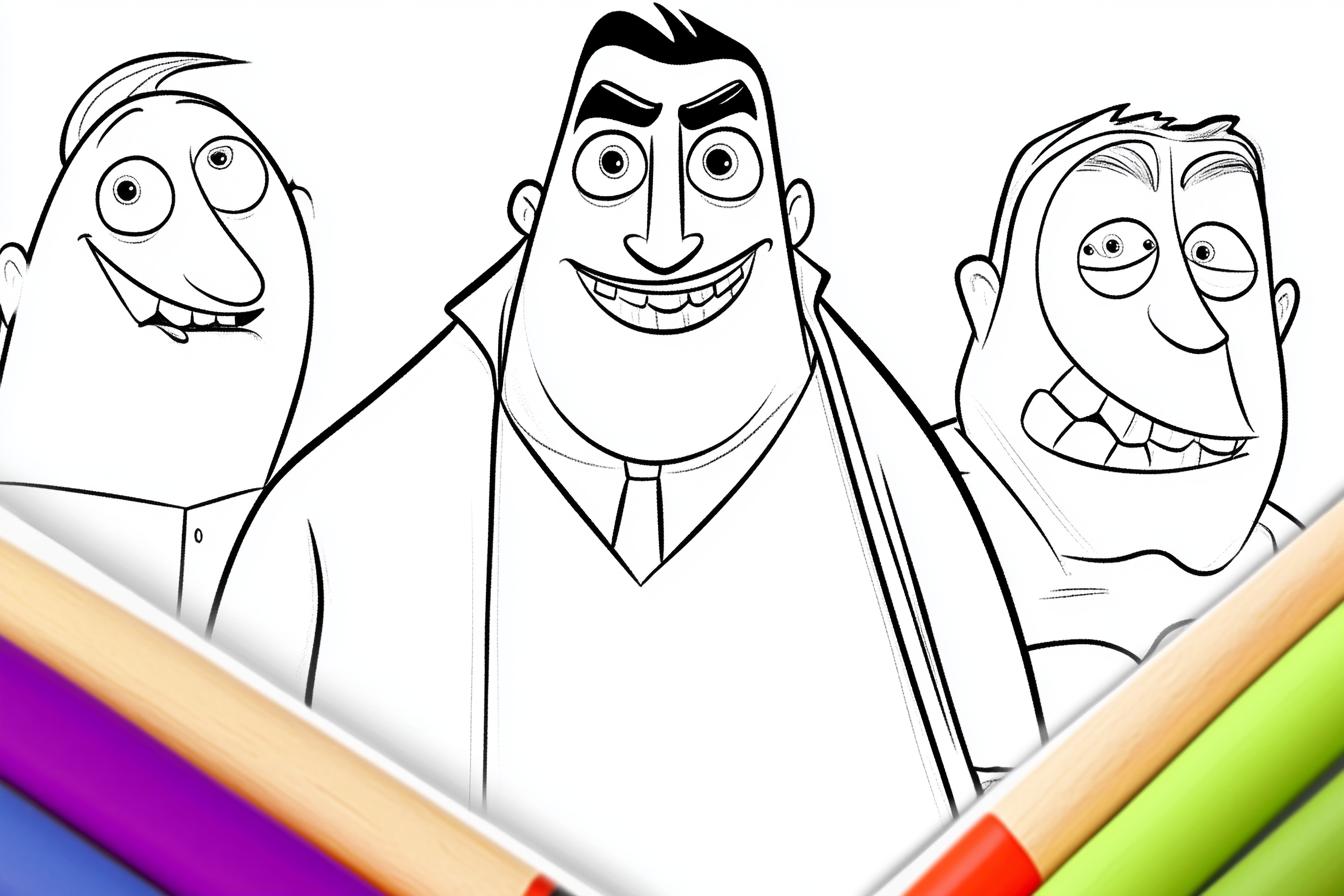 Free Printable PDF Hotel Transylvania Coloring Pages