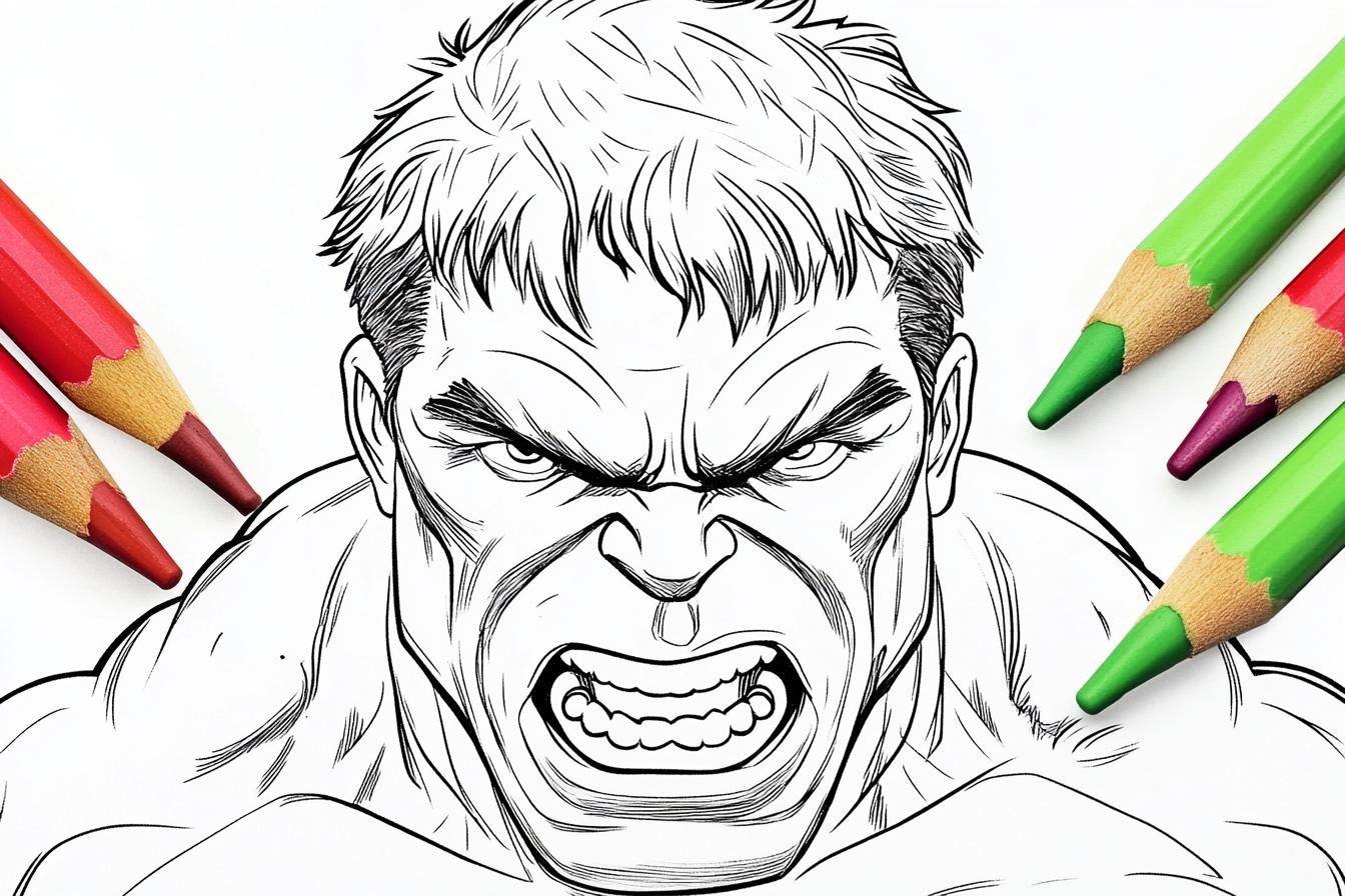 Free Printable PDF Hulk Coloring Pages