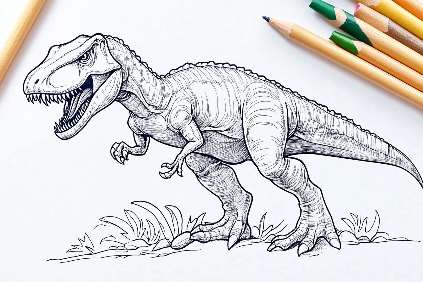 Free Printable PDF Indominus Rex Coloring Pages